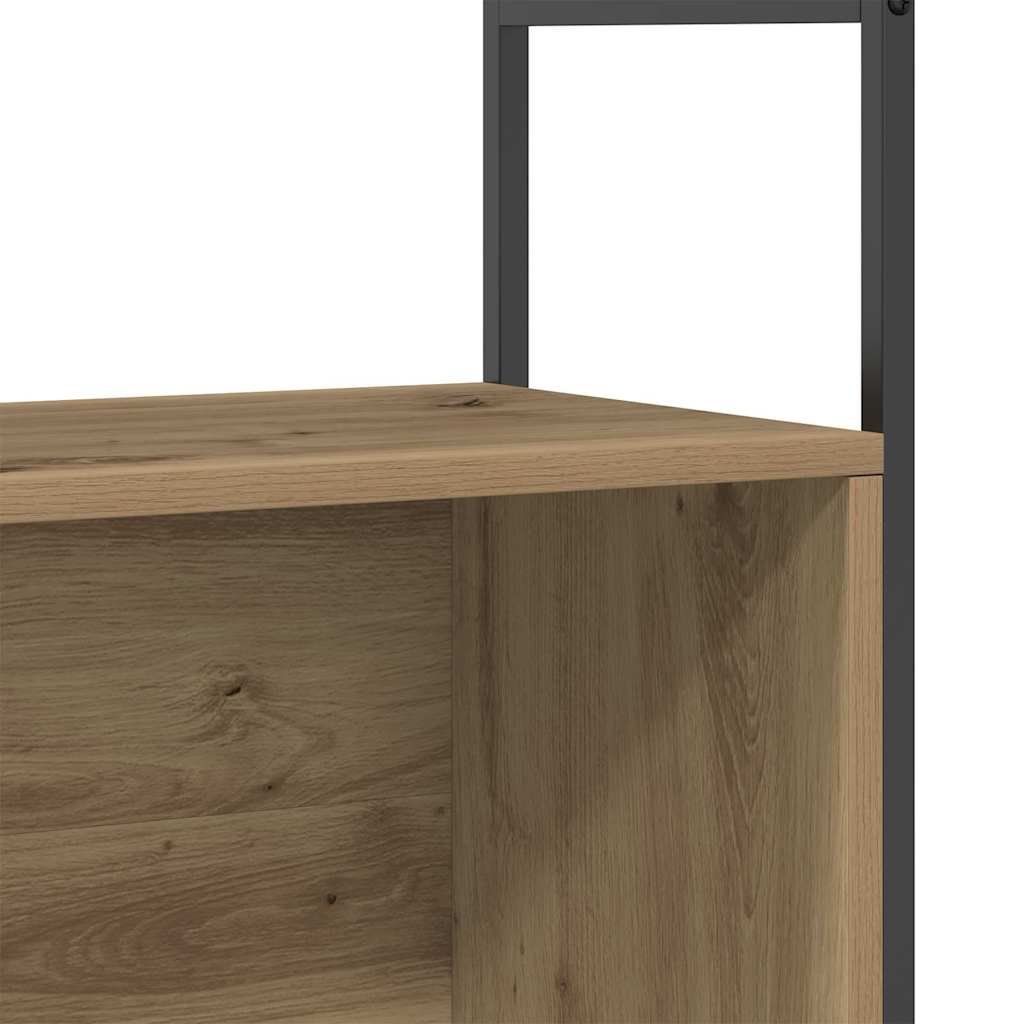 vidaXL Bookshelf 80 x 30 x 78.5 cm Engineered Wood Artisan Oak