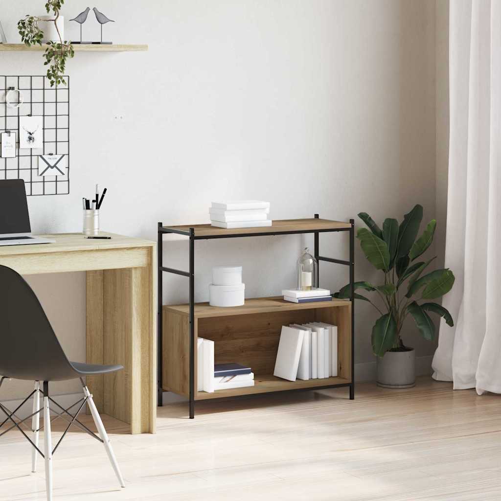 vidaXL Bookshelf 80 x 30 x 78.5 cm Engineered Wood Artisan Oak