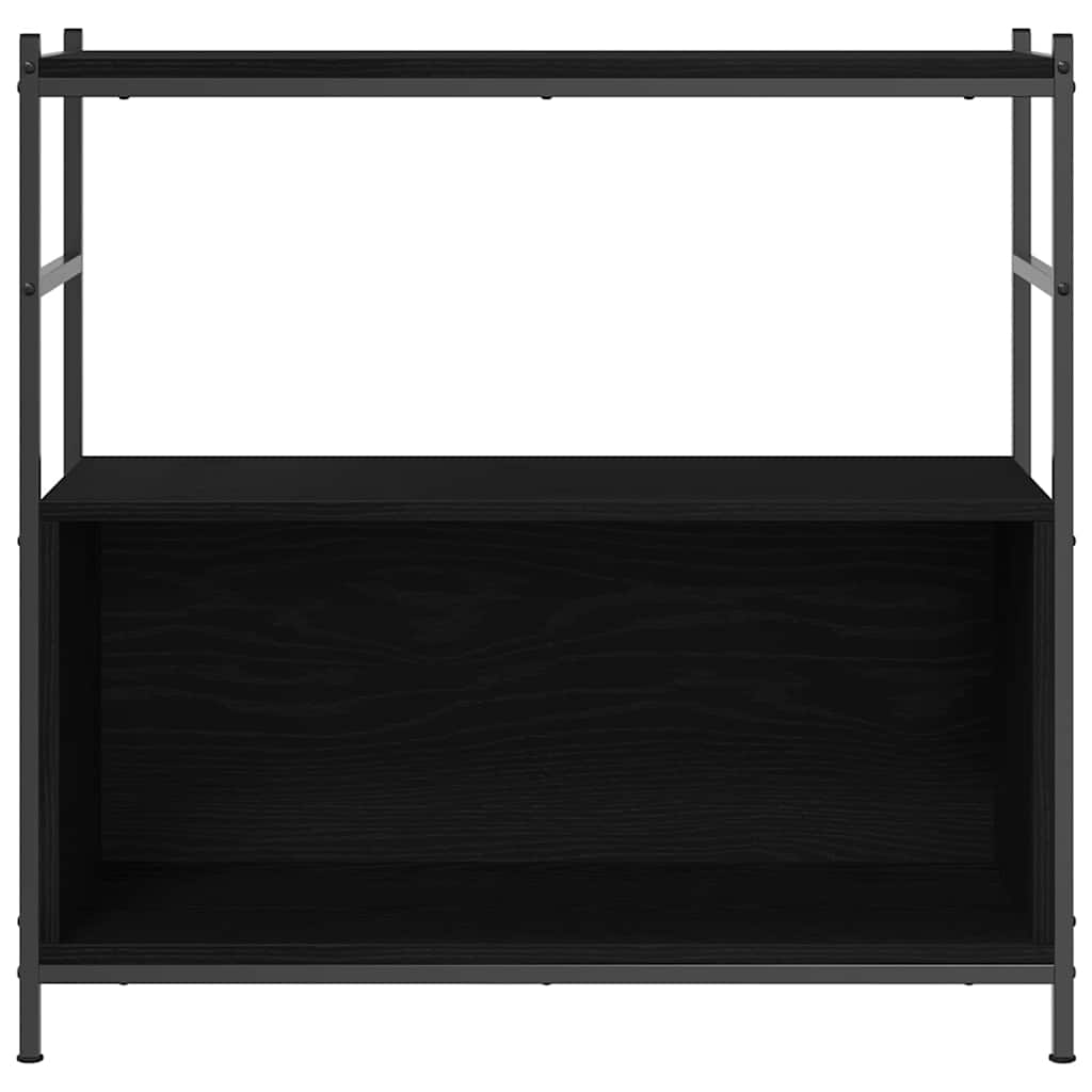 vidaXL Bookshelf 80 x 30 x 78.5 cm Engineered Wood Black Oak