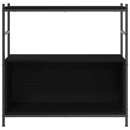 vidaXL Bookshelf 80 x 30 x 78.5 cm Engineered Wood Black Oak