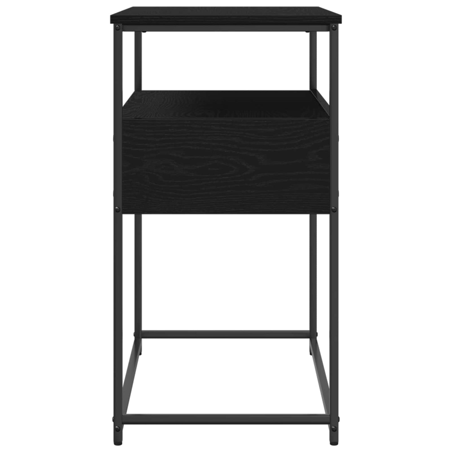 vidaXL Console Table Black Oak 75 x 40 x 75 cm Engineered Wood