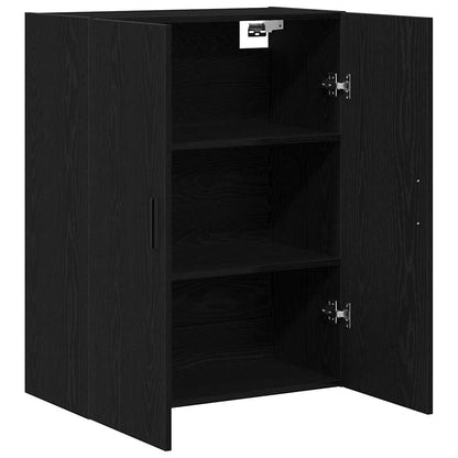 vidaXL Wall-mounted Cabinet Black Oak 69.5 x 34 x 90 cm