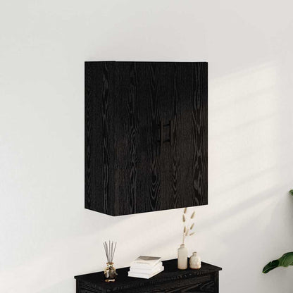 vidaXL Wall-mounted Cabinet Black Oak 69.5 x 34 x 90 cm