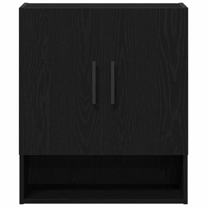 vidaXL Wall-mounted Cabinet Black Oak 60 x 31 x 70 cm Engineered Wood