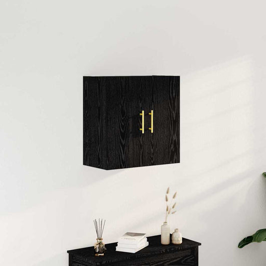 vidaXL Wall-mounted Cabinet 60 x 31 x 70 cm Engineered Wood Black Oak