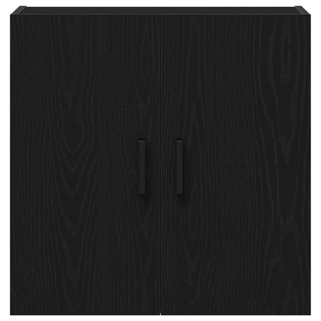 vidaXL Wall-mounted Cabinet Black Oak 60 x 31 x 60 cm Engineered Wood