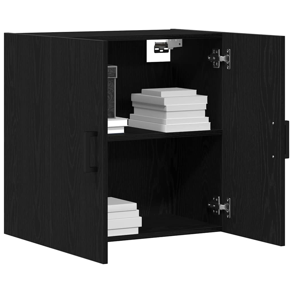 vidaXL Wall-mounted Cabinet 60 x 31 x 60 cm Engineered Wood Black Oak