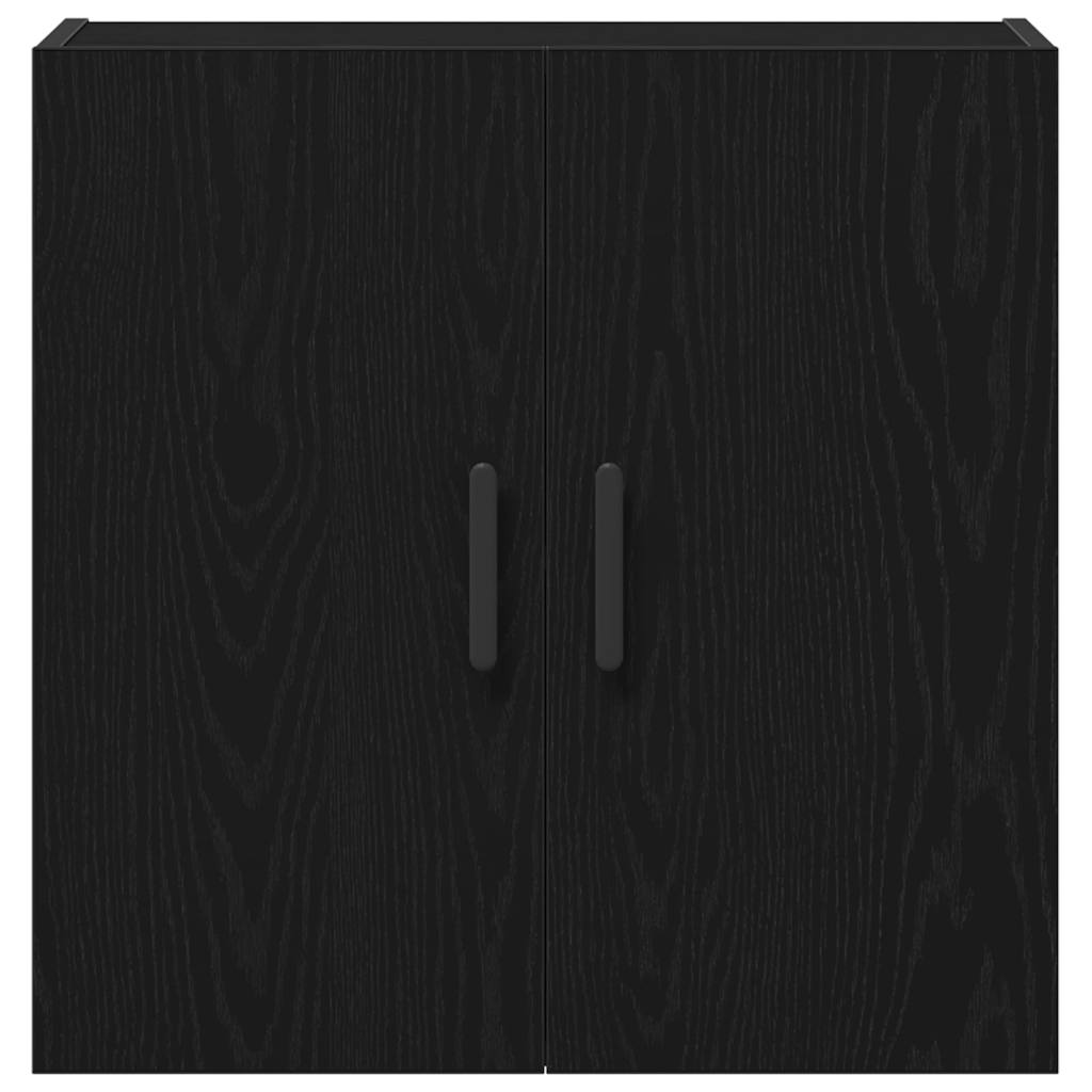 vidaXL Wall-mounted Cabinet Black Oak 60 x 31 x 60 cm Engineered Wood