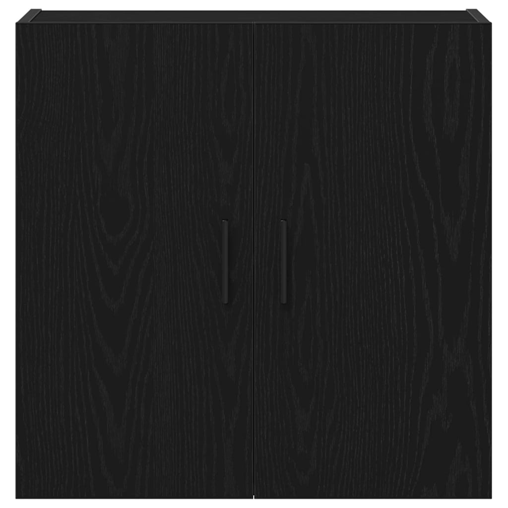 vidaXL Wall-mounted Cabinet Black Oak 60 x 31 x 60 cm Engineered Wood