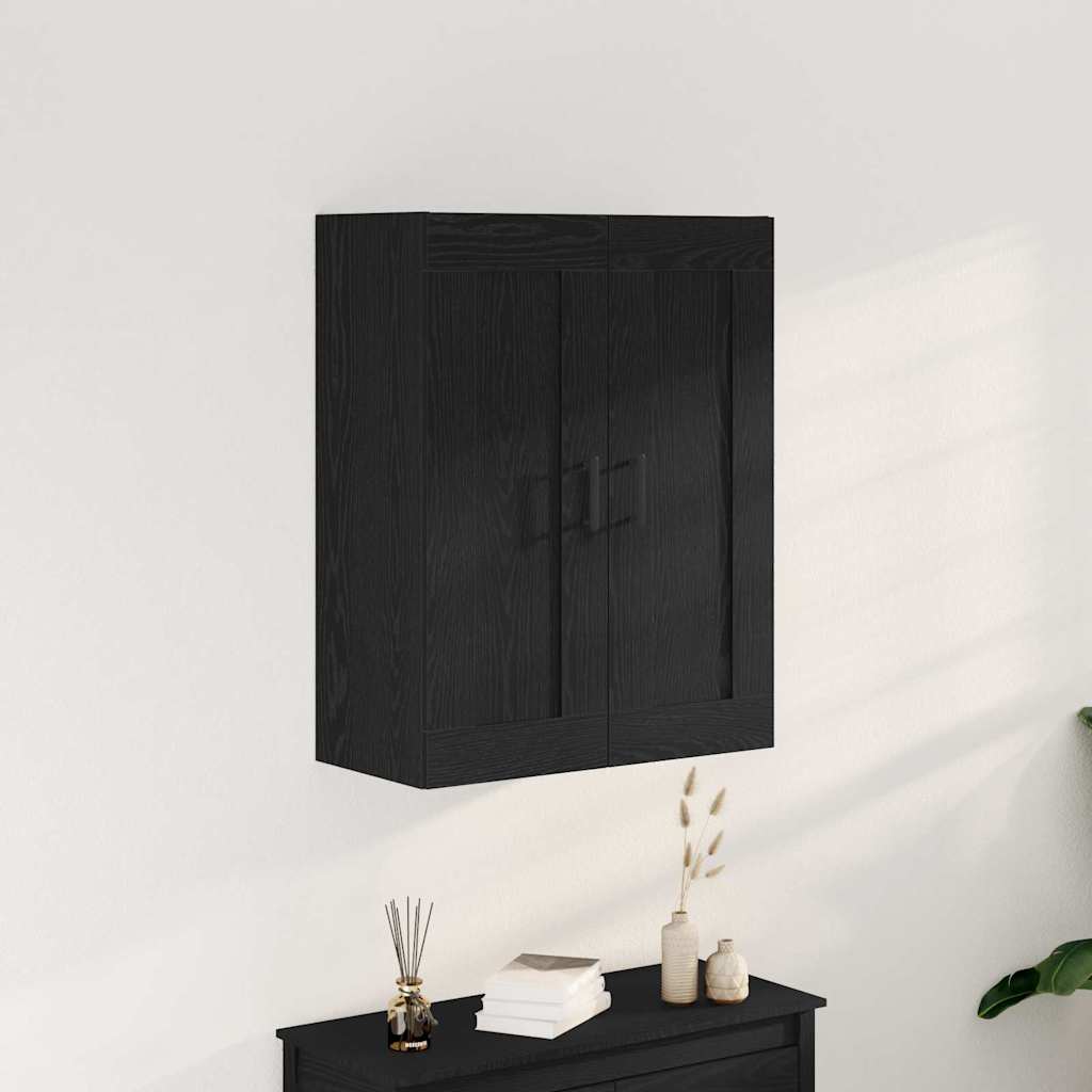 vidaXL Wall-mounted Cabinet Black Oak 69.5 x 34 x 90 cm