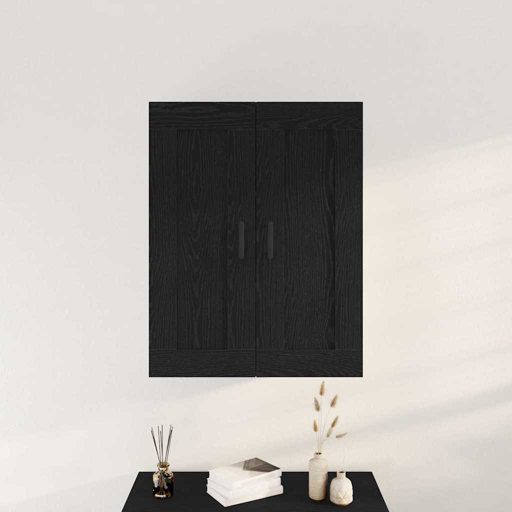 vidaXL Wall-mounted Cabinet Black Oak 69.5 x 34 x 90 cm