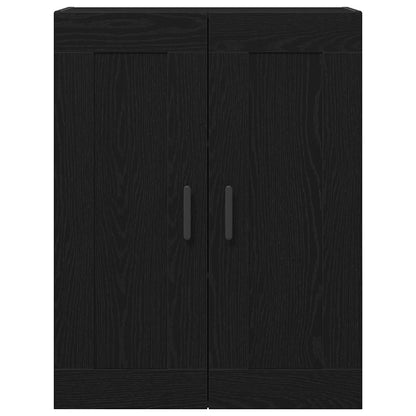 vidaXL Wall-mounted Cabinet Black Oak 69.5 x 34 x 90 cm