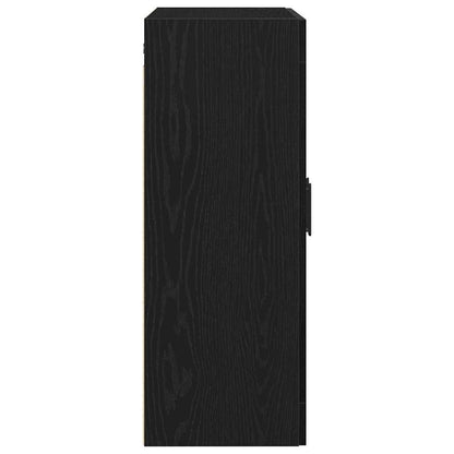 vidaXL Wall-mounted Cabinet Black Oak 69.5 x 34 x 90 cm