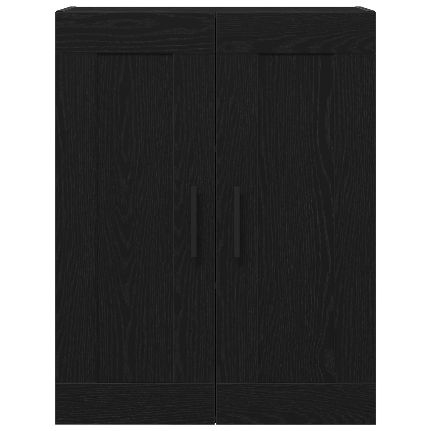 vidaXL Wall-mounted Cabinet Wall-mounted Black Oak 69.5 x 34 x 90 cm