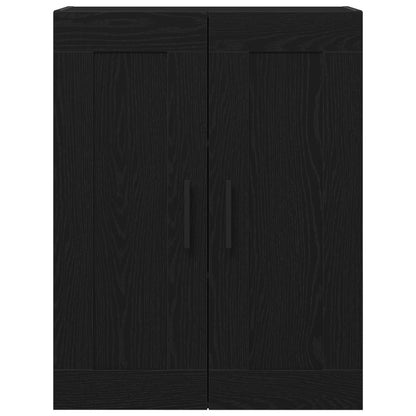 vidaXL Wall-mounted Cabinet Wall-mounted Black Oak 69.5 x 34 x 90 cm