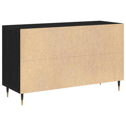 vidaXL Sideboard Black Oak 100 x 36 x 60 cm Engineered Wood