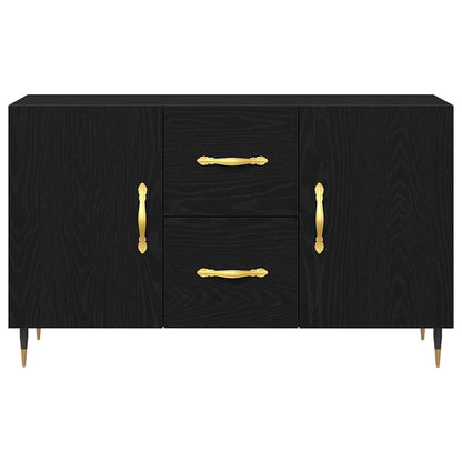 vidaXL Sideboard Black Oak 100 x 36 x 60 cm Engineered Wood