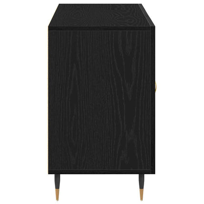 vidaXL Sideboard Black Oak 100 x 36 x 60 cm Engineered Wood