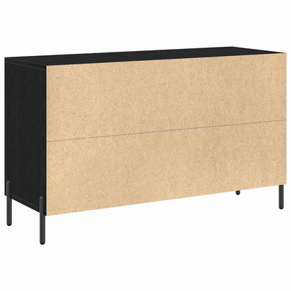vidaXL Sideboard Black Oak 100 x 36 x 60 cm Engineered Wood