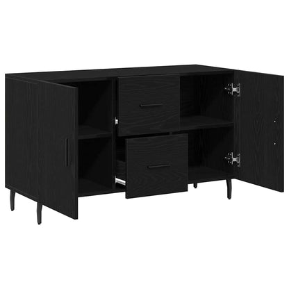 vidaXL Sideboard Black Oak 100 x 36 x 60 cm Engineered Wood