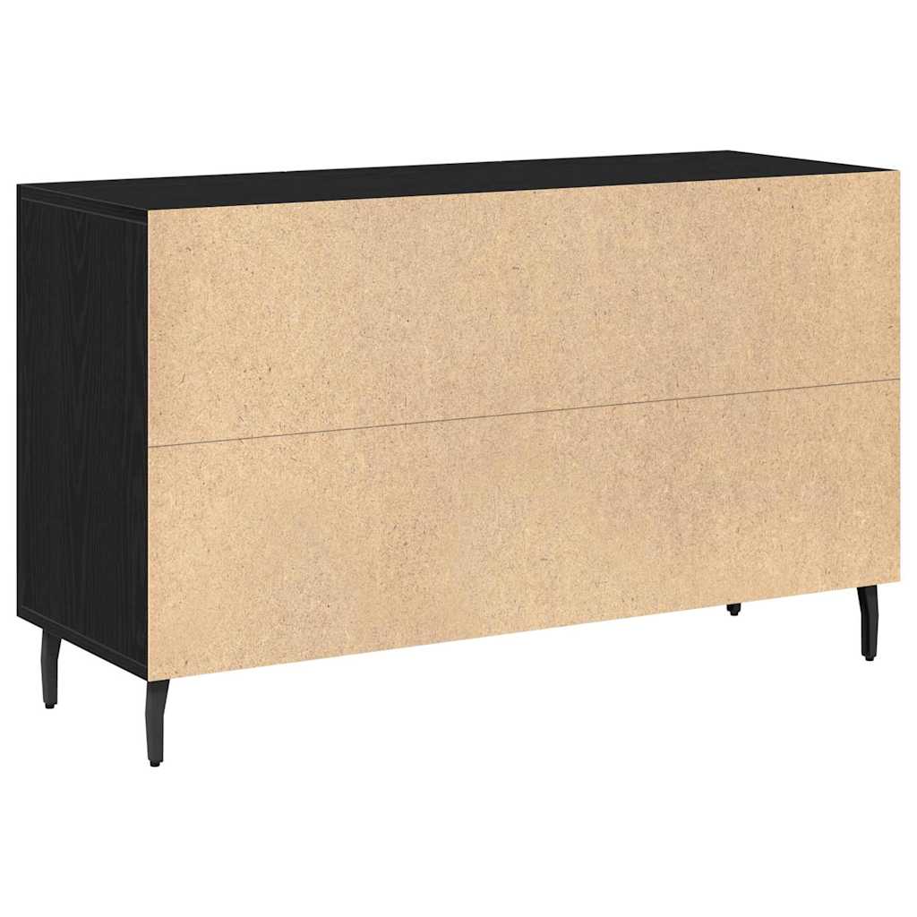 vidaXL Sideboard Black Oak 100 x 36 x 60 cm Engineered Wood