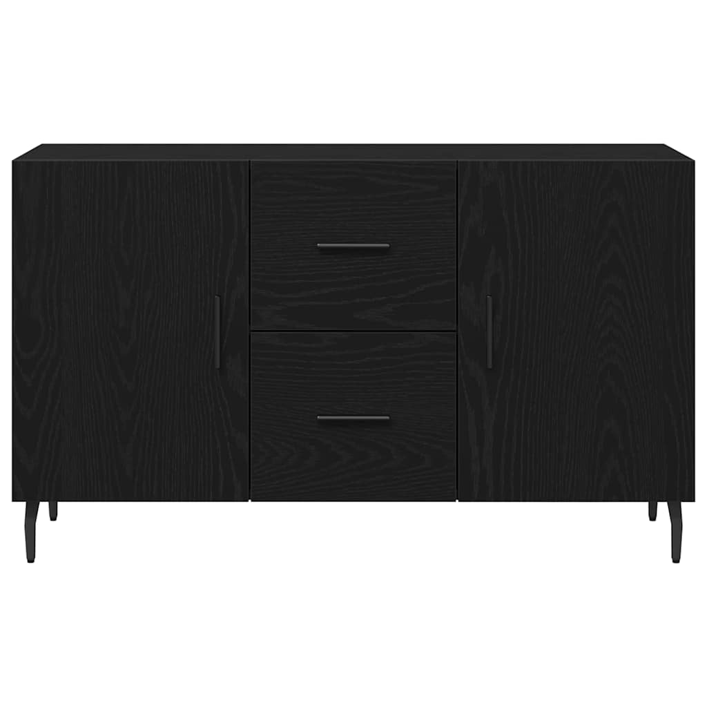vidaXL Sideboard Black Oak 100 x 36 x 60 cm Engineered Wood