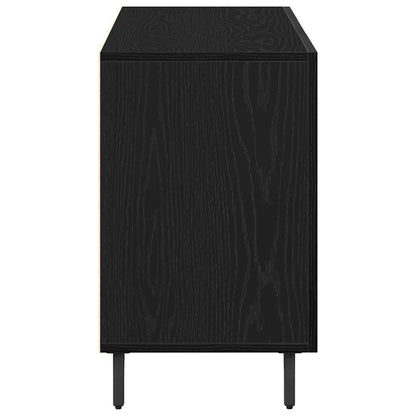 vidaXL Sideboard Black Oak 100 x 36 x 60 cm Engineered Wood
