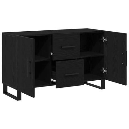 vidaXL Sideboard Black Oak 100 x 36 x 60 cm Engineered Wood