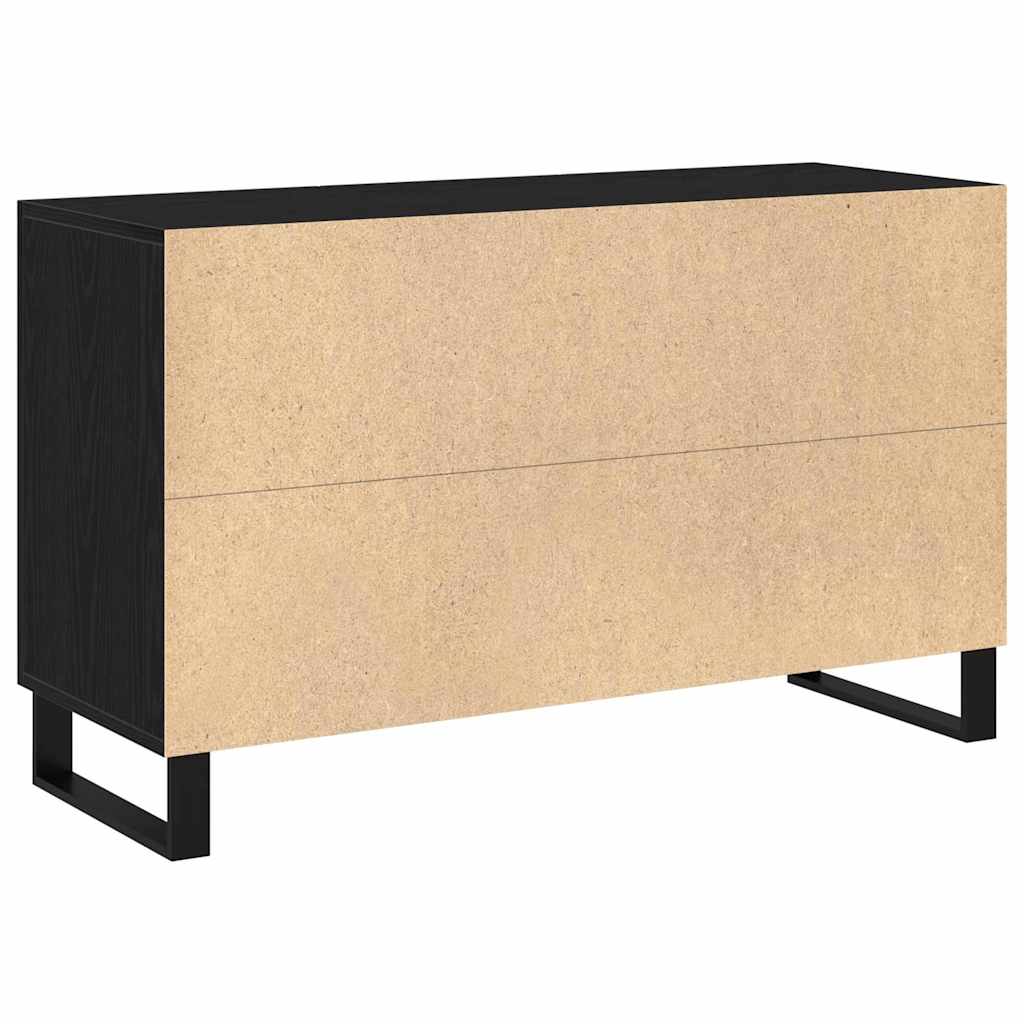 vidaXL Sideboard Black Oak 100 x 36 x 60 cm Engineered Wood