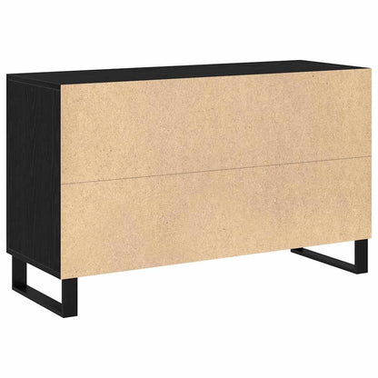 vidaXL Sideboard Black Oak 100 x 36 x 60 cm Engineered Wood