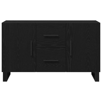 vidaXL Sideboard Black Oak 100 x 36 x 60 cm Engineered Wood