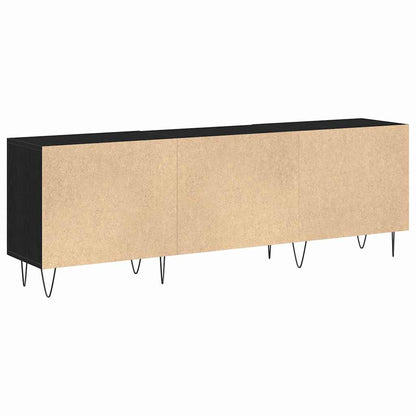 vidaXL TV Cabinet Set Black Oak 150 x 30 x 50 cm Engineered Wood
