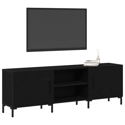 vidaXL TV Cabinet Set Black Oak 150 x 30 x 50 cm Engineered Wood