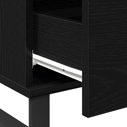 vidaXL Coffee Table Black Oak 90 x 50 x 36.5 cm Engineered Wood