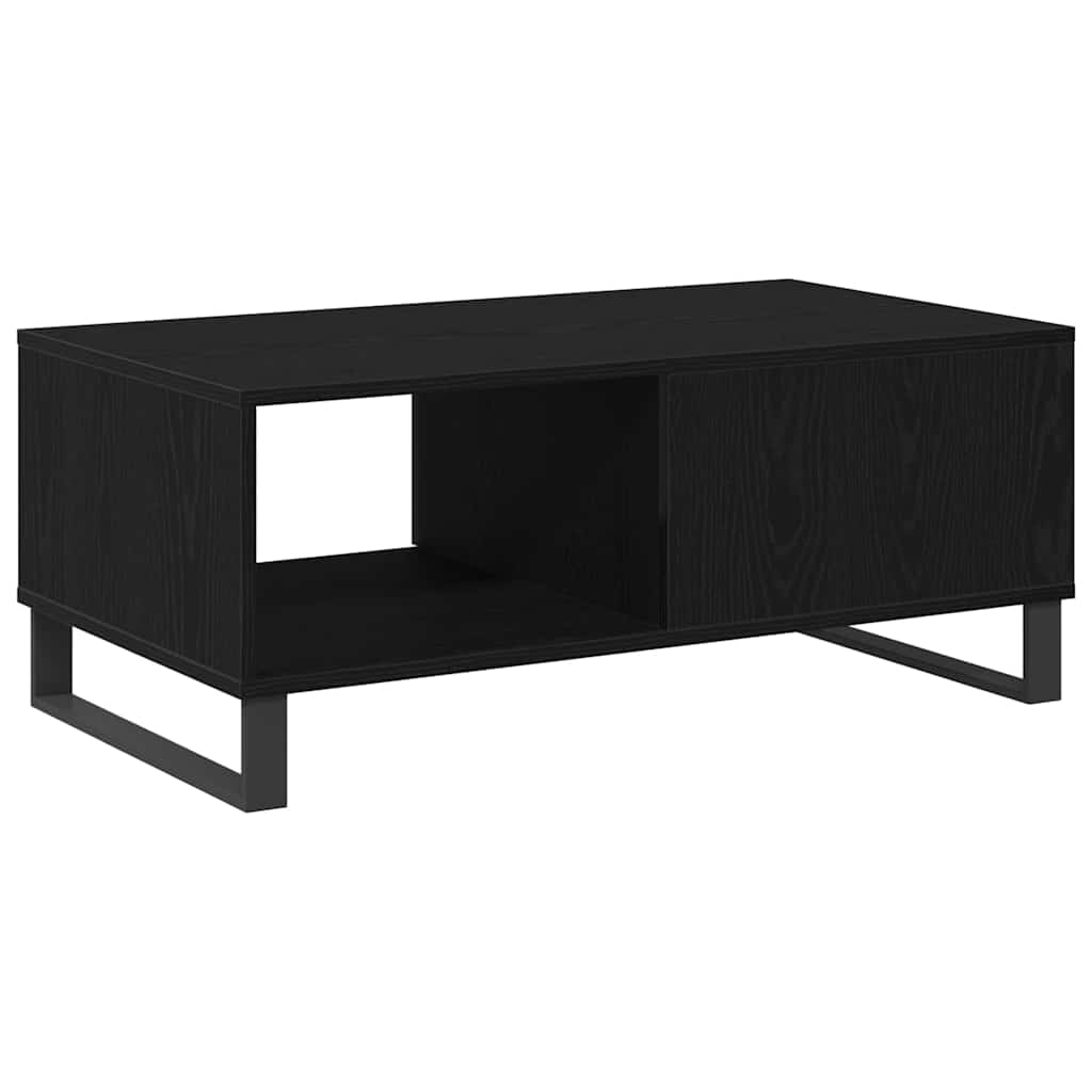 vidaXL Coffee Table Black Oak 90 x 50 x 36.5 cm Engineered Wood