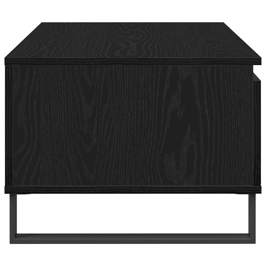 vidaXL Coffee Table Black Oak 90 x 50 x 36.5 cm Engineered Wood