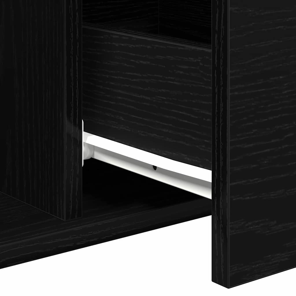vidaXL Coffee Table Black Oak 90 x 50 x 36.5 cm Engineered Wood