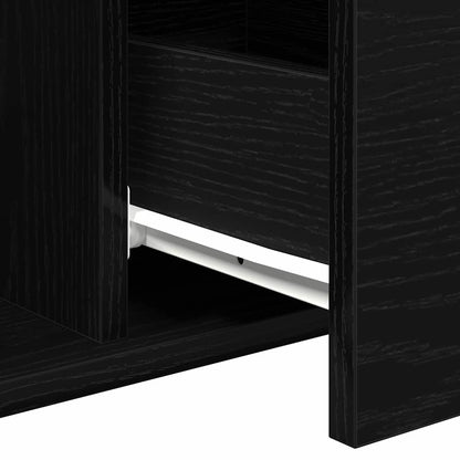vidaXL Coffee Table Black Oak 90 x 50 x 36.5 cm Engineered Wood