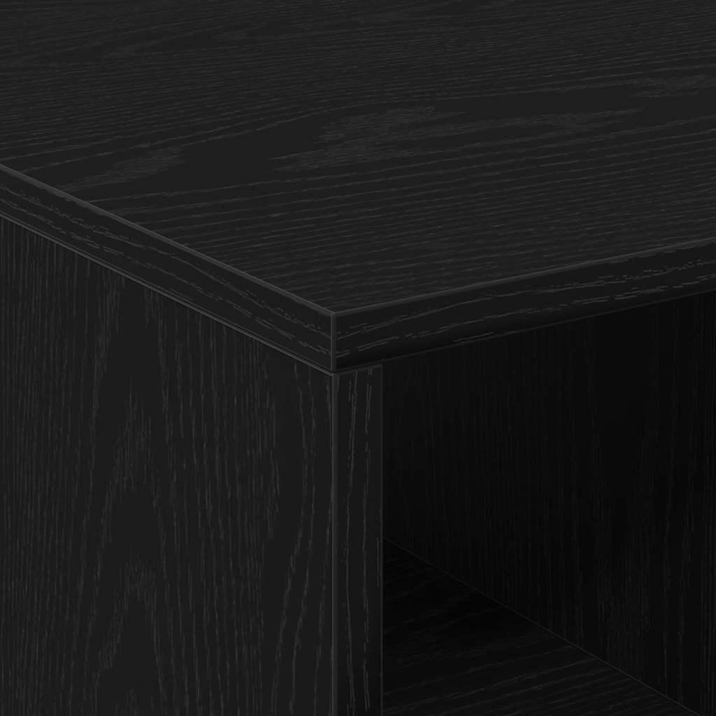 vidaXL Coffee Table Black Oak 90 x 50 x 36.5 cm Engineered Wood