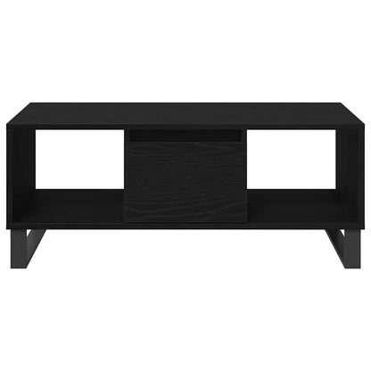 vidaXL Coffee Table Black Oak 90 x 50 x 36.5 cm Engineered Wood