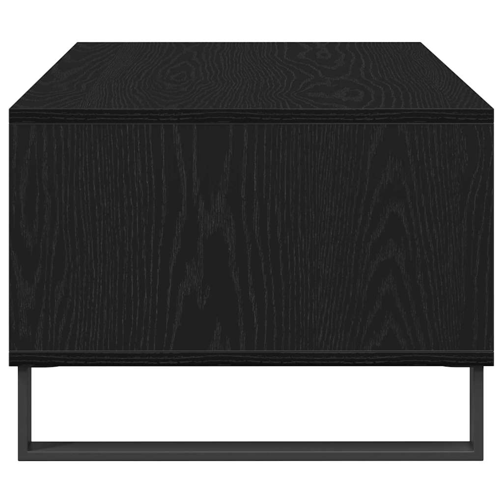 vidaXL Coffee Table Black Oak 90 x 50 x 36.5 cm Engineered Wood