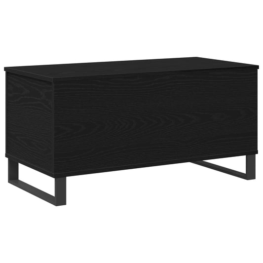 vidaXL Coffee Table Black Oak 90 x 44.5 x 45 cm Engineered Wood