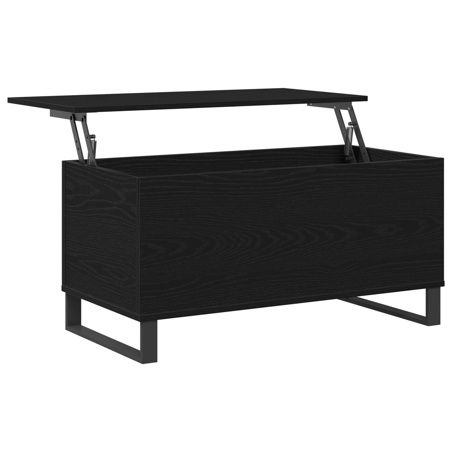 vidaXL Coffee Table Black Oak 90 x 44.5 x 45 cm Engineered Wood