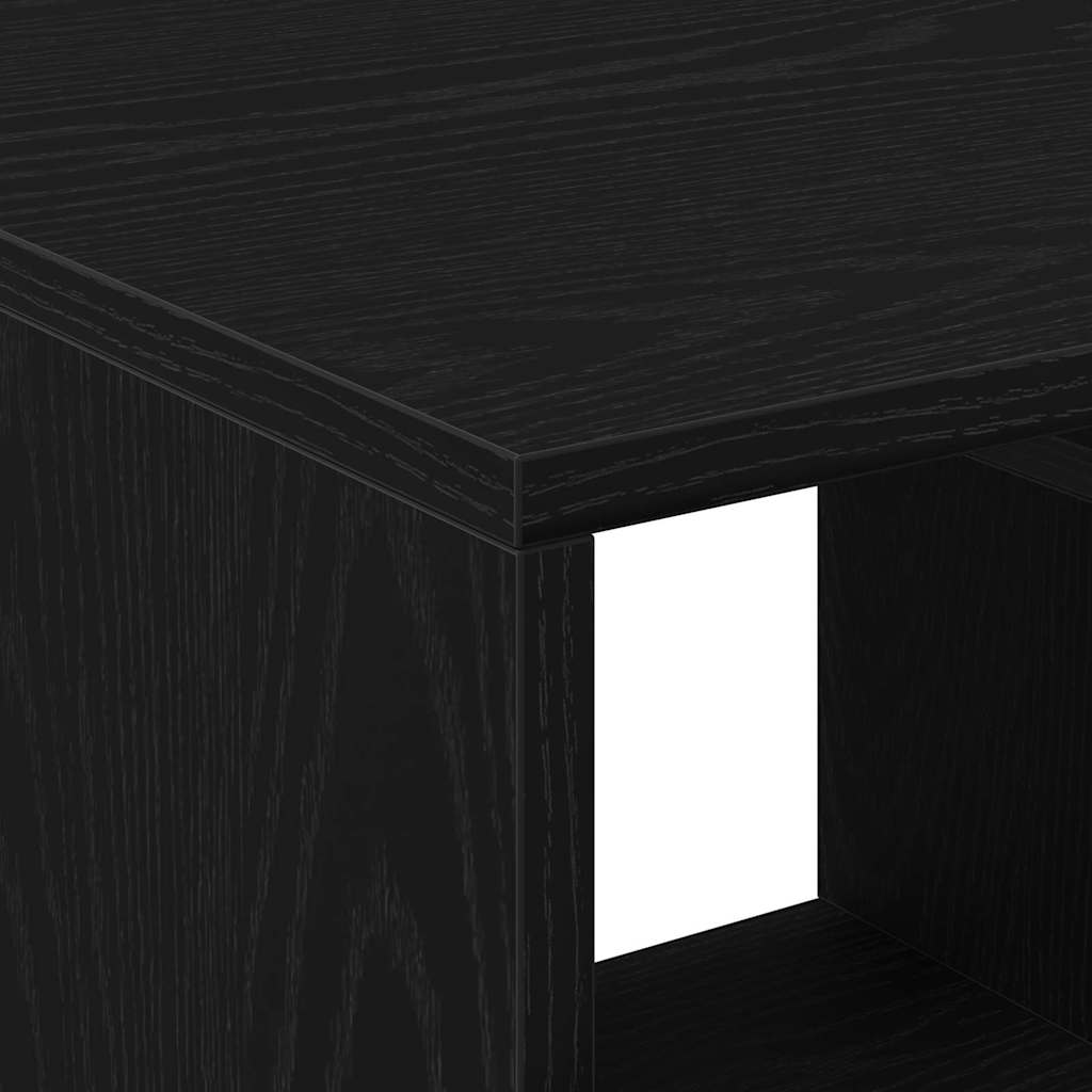 vidaXL Coffee Table Black Oak 90 x 49 x 45 cm Engineered Wood