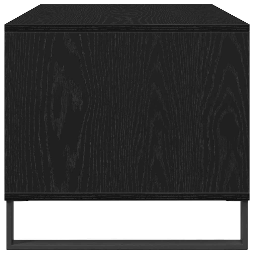 vidaXL Coffee Table Black Oak 90 x 49 x 45 cm Engineered Wood
