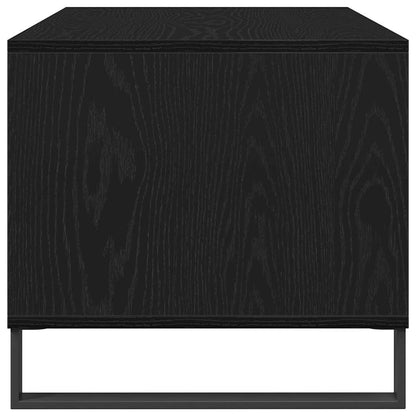 vidaXL Coffee Table Black Oak 90 x 49 x 45 cm Engineered Wood