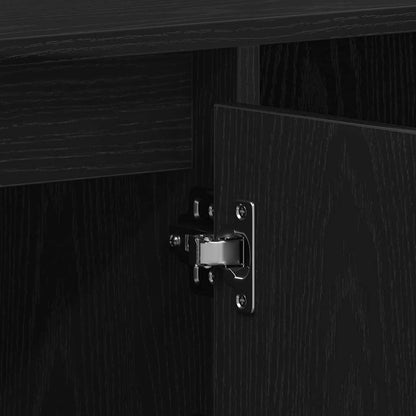 vidaXL TV Cabinet Set Black Oak 100 x 35 x 55 cm Engineered Wood