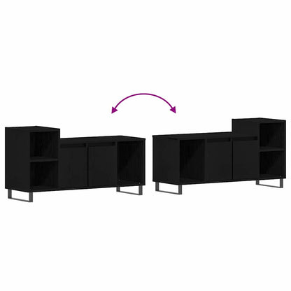 vidaXL TV Cabinet Set Black Oak 100 x 35 x 55 cm Engineered Wood
