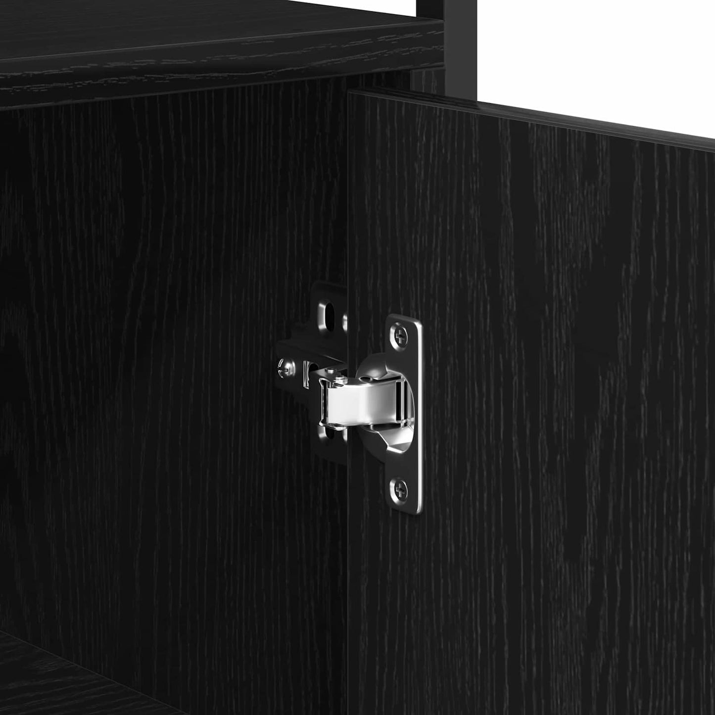 vidaXL Sideboard Black Oak 70 x 30 x 80 cm Engineered Wood