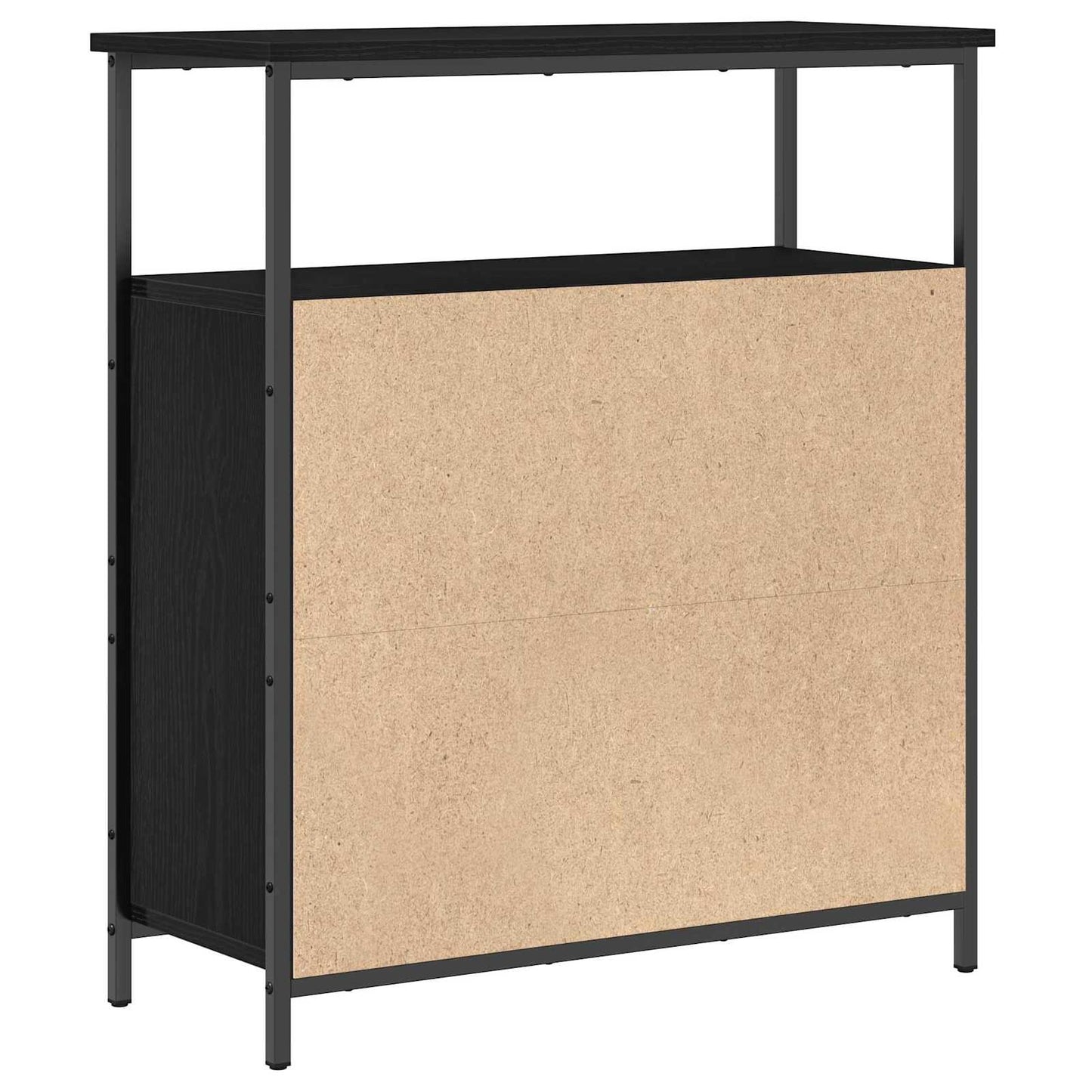 vidaXL Sideboard Black Oak 70 x 30 x 80 cm Engineered Wood